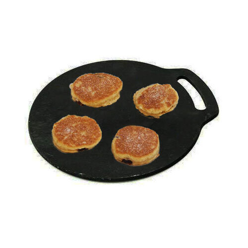 Baking Stone Round Cast Iron Traditional Scones Welsh Cakes Pancakes 1