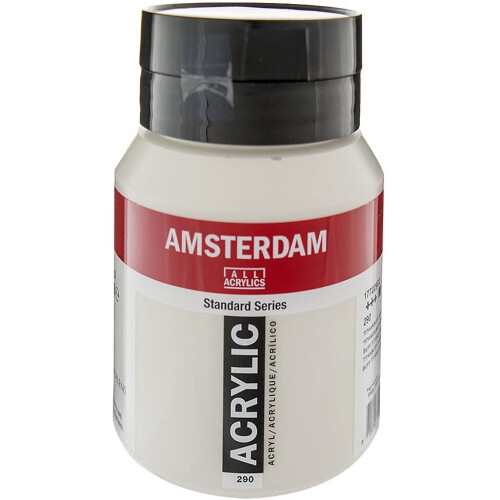 Amsterdam Acrylic Colour 500ml bottle TITANIUM BUFF DEEP