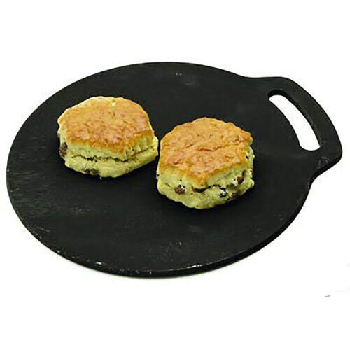 Baking Stone Round Cast Iron Traditional Scones Welsh Cakes Pancakes 2