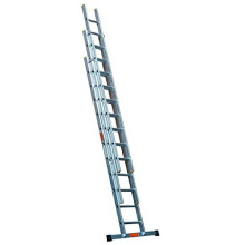 TB Davies 1102-008 Trade Triple Extension Ladder, 3 Meter / 9.8 Feet, Extends to 7 Meters / 23.0 Feet, Comfort D-Shaped Rungs, 3-Year Warranty,