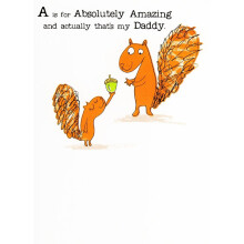 Absolutely Amazing Daddy Happy Father's Day Card Jelly Good Greeting Cards