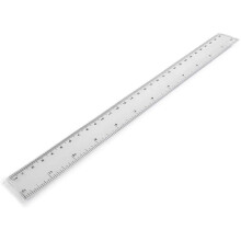 eBuyGB Flexible Plastic Transparent Ruler, 30 cm, Pack of 5