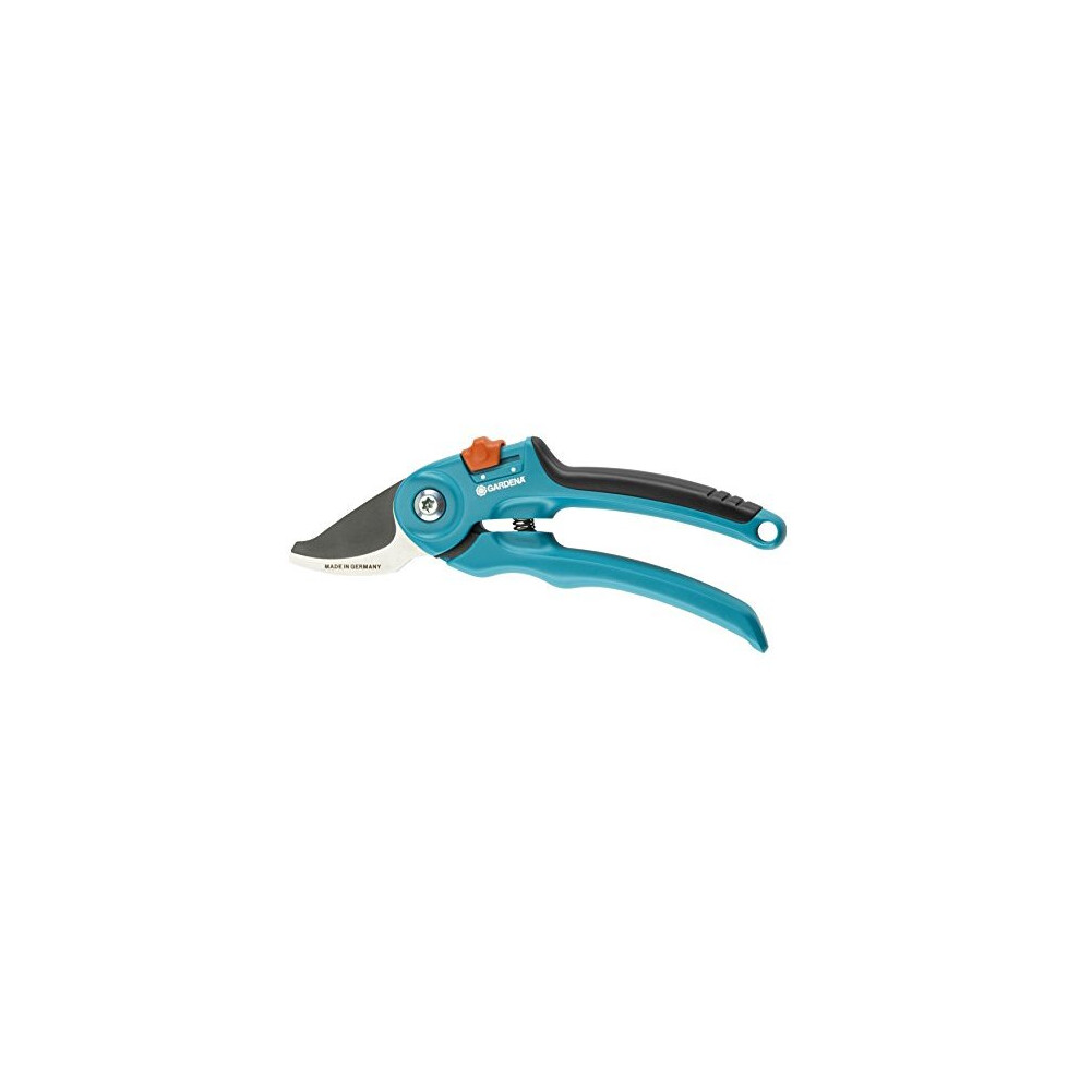 GARDENA Garden Secateurs B/S: Stable vine shears with a bypass blade for green wood of up to 20 mm in diameter, angled cutting head, two handle