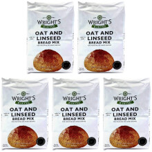 Wright's Baking Oat & Linseed Bread Mix 500g (Pack of 5)