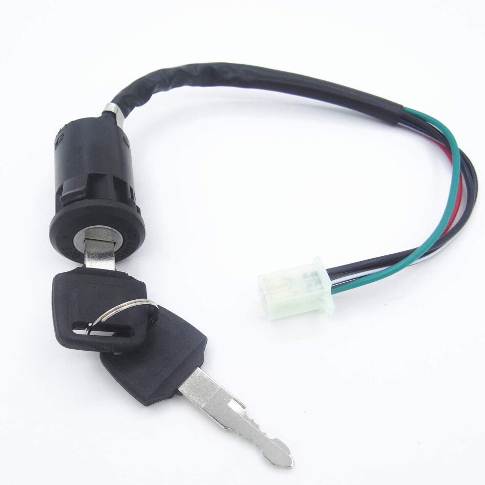 Key Ignition Switch 4 Wires For Motorcycles Dirtbike Atv Quad Go-Kart 619241057874