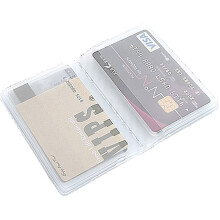 New 10 Page 20 Card Plastic Wallet Insert for Bifold Business Credit Card Holds