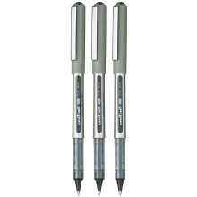 Uni-Ball EYE UB-157 Rollerball Pen BLACK [Pack of 3] Medium 0.7mm Ball