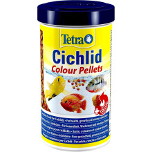 Tetra Cichlid Colour Pellets, Complete Fish Food for All Cichlids for Extra Colouration, 165 g