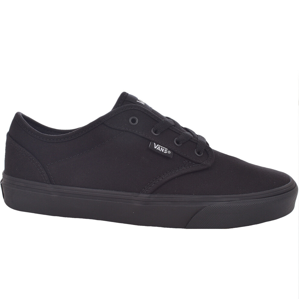 (12.5K UK, Black) Vans Juniors Kids Atwood Casual Low Top Canvas Trainers Sneakers Shoes - Black