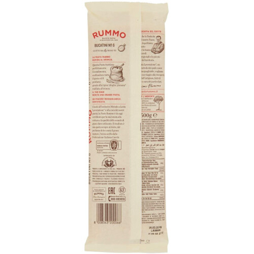 Pasta Bucatini n6 500g - Rummo 2