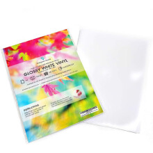 10 Sheets High Quality Waterproof A4 Vinyl (PVC) Glossy White Self Adhesive Sticker Sheets Quality Inkjet Printable