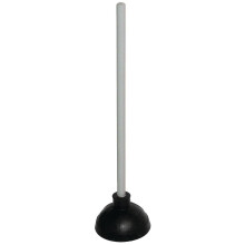 Jantex CG047 Plunger With Wooden Handle Blocker Drain Toilet Unblocker Sucker, Handle: 510(L)mm. Cup: 150(Dia)mm