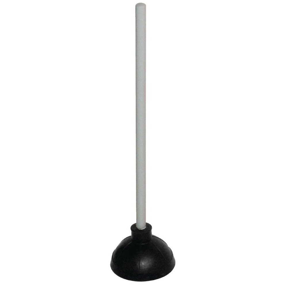 Jantex Cg047 Plunger With Wooden Handle Blocker Drain Toilet Unblocker Sucker, Handle: 510(L)Mm. Cup: 150(Dia)Mm 5055437245116