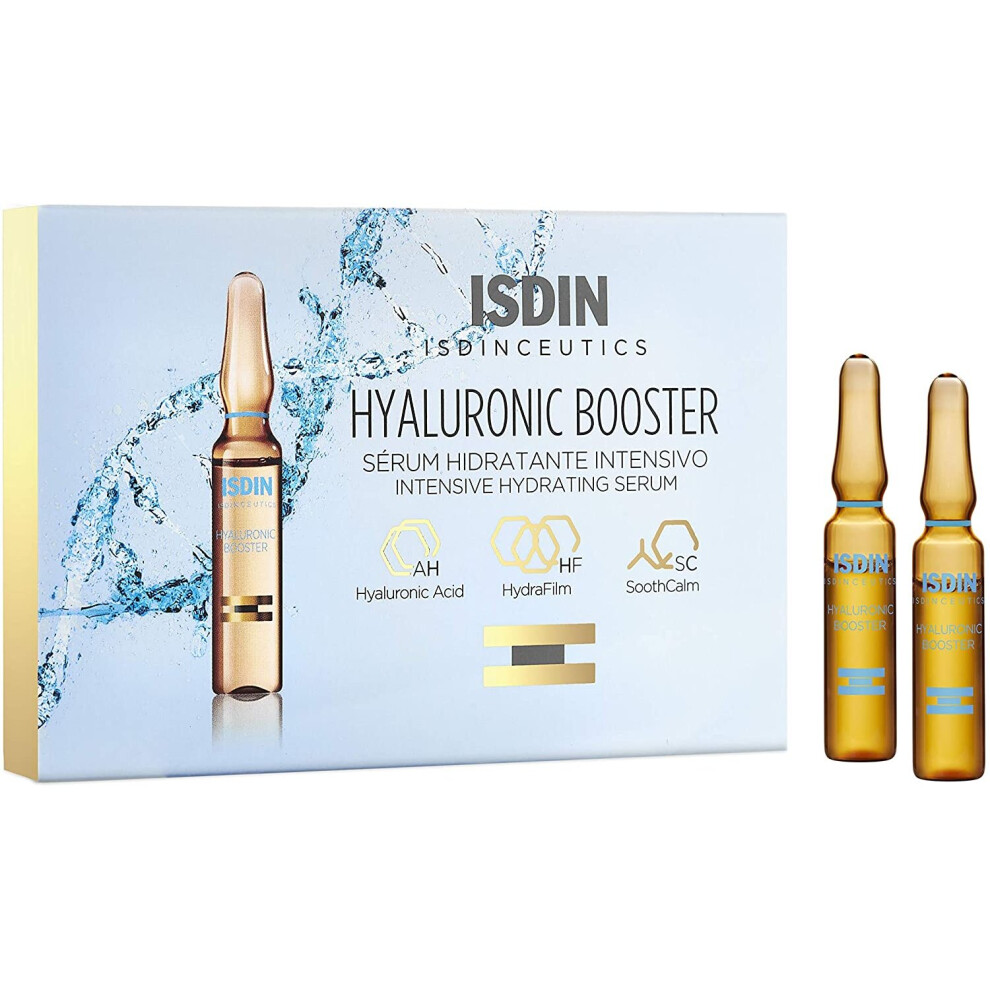 Isdinceutics Uk Isdin Isdinceutics Hyaluronic Booster Hydrating Serum And Intensive Care 10 Ampoules