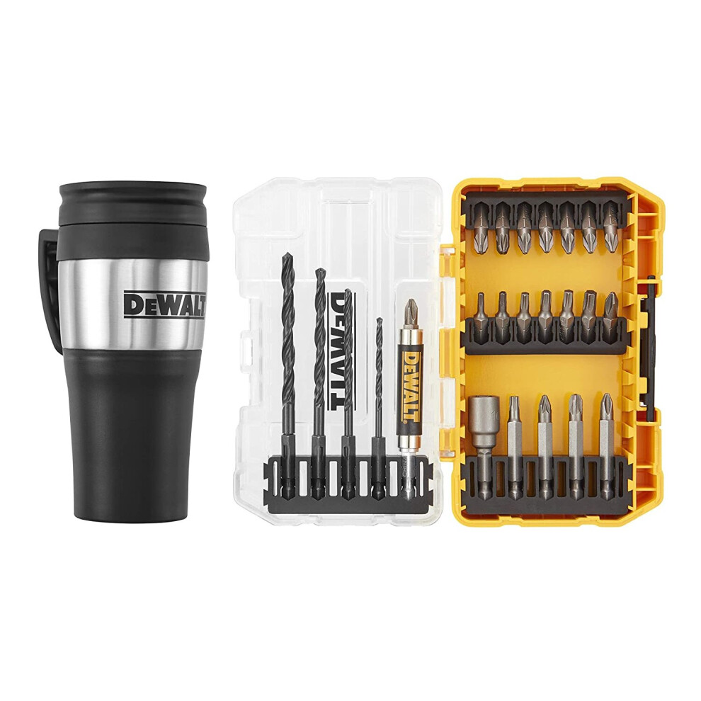 DEWALT 25PC DRILL DRIVE SET + MUG DISPLAY 4