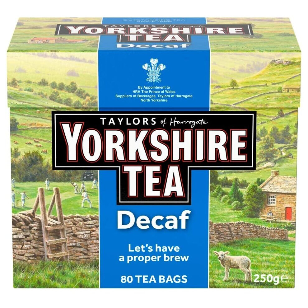 Yorkshire Tea Decaf, 80 Tea Bags (Pack of 1)