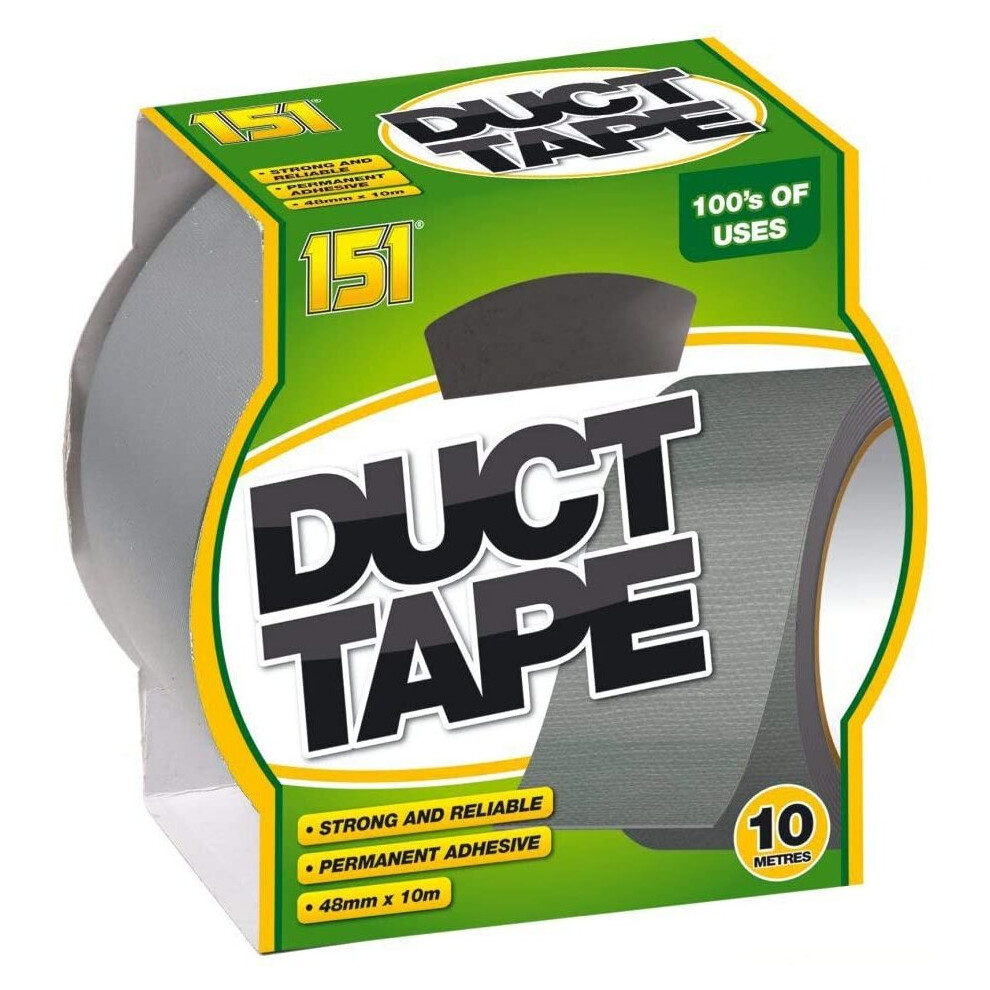 10M Duct Tape- Strong & Reliable 48Mm X 10M-Adhesives 5050375001923