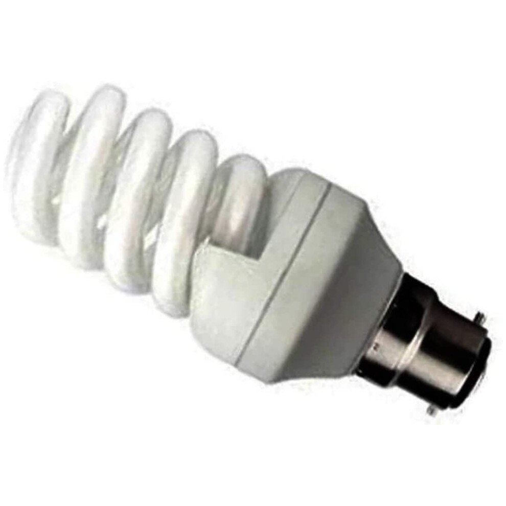 Kosnic B22 15 Watt CFL Quick Start Spiral Lamp, Warm White