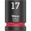 Wera Wera 05004574001 8790 C Impaktor Impact Socket, Red, 17.0 mm 1
