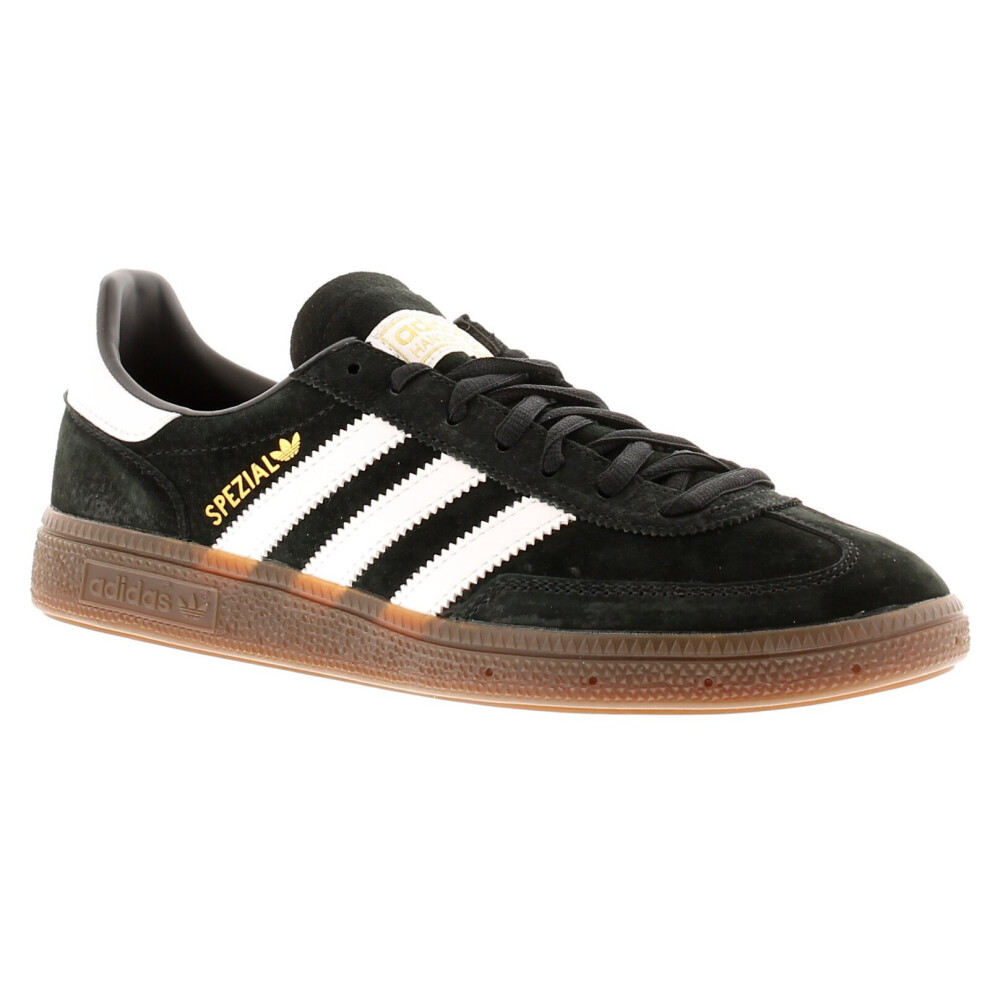 (Black, 8 (Adults')) Adidas Originals Handball Spezial Mens Leather Trainers black UK Size