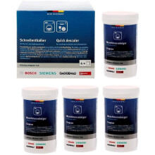 Bosch 00311922 Washing Machine and Dishwasher Descaler, Pack of 4