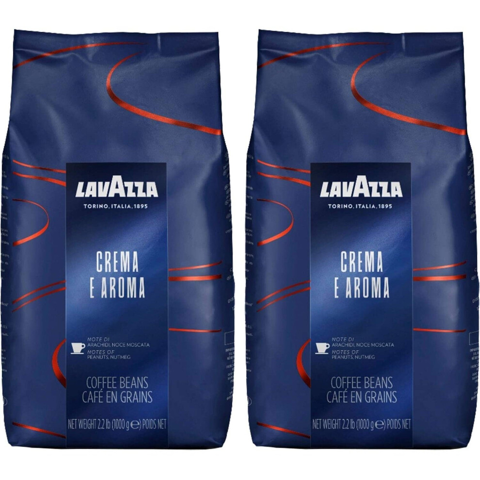 Lavazza Espresso Crema E Aroma Coffee Beans - 2 X 1Kg Pack