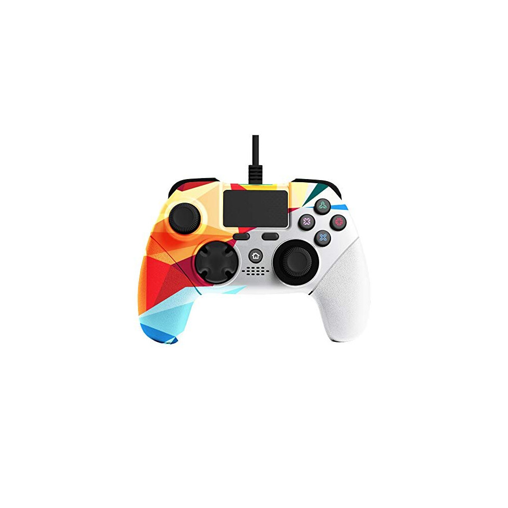 X Rocker PS4 Wired Games Controller Joystick Gamepad with 3M Long USB Cable - Prism