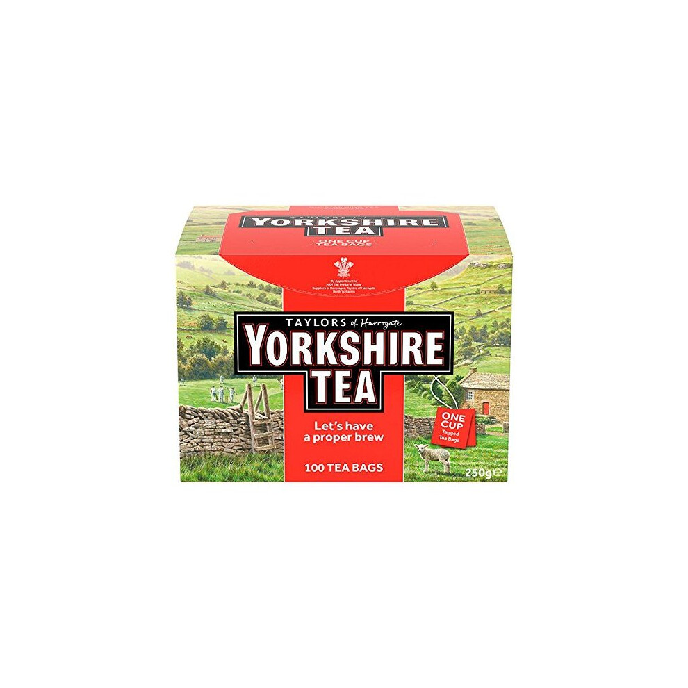 Yorkshire Tea Taylors One Cup String And Tag Tea Bags (Pack Of 100)