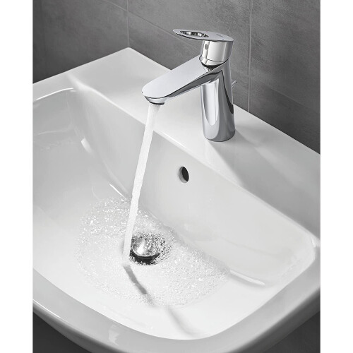 Grohe Grohe BauLoop 23762000 Washbasin Tap Fitting M Size with Pull Rod, Medium 1