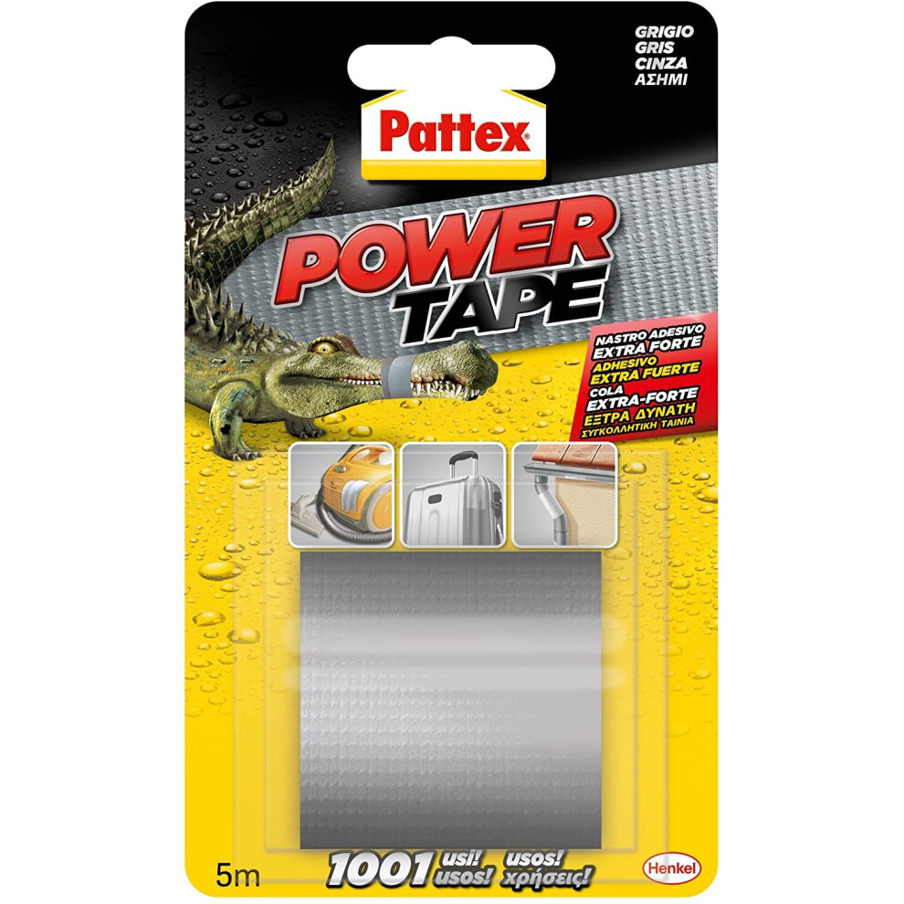 Pattex Power Tape All Purpose Masking Tape, 5Â M, Grey 4015000485845