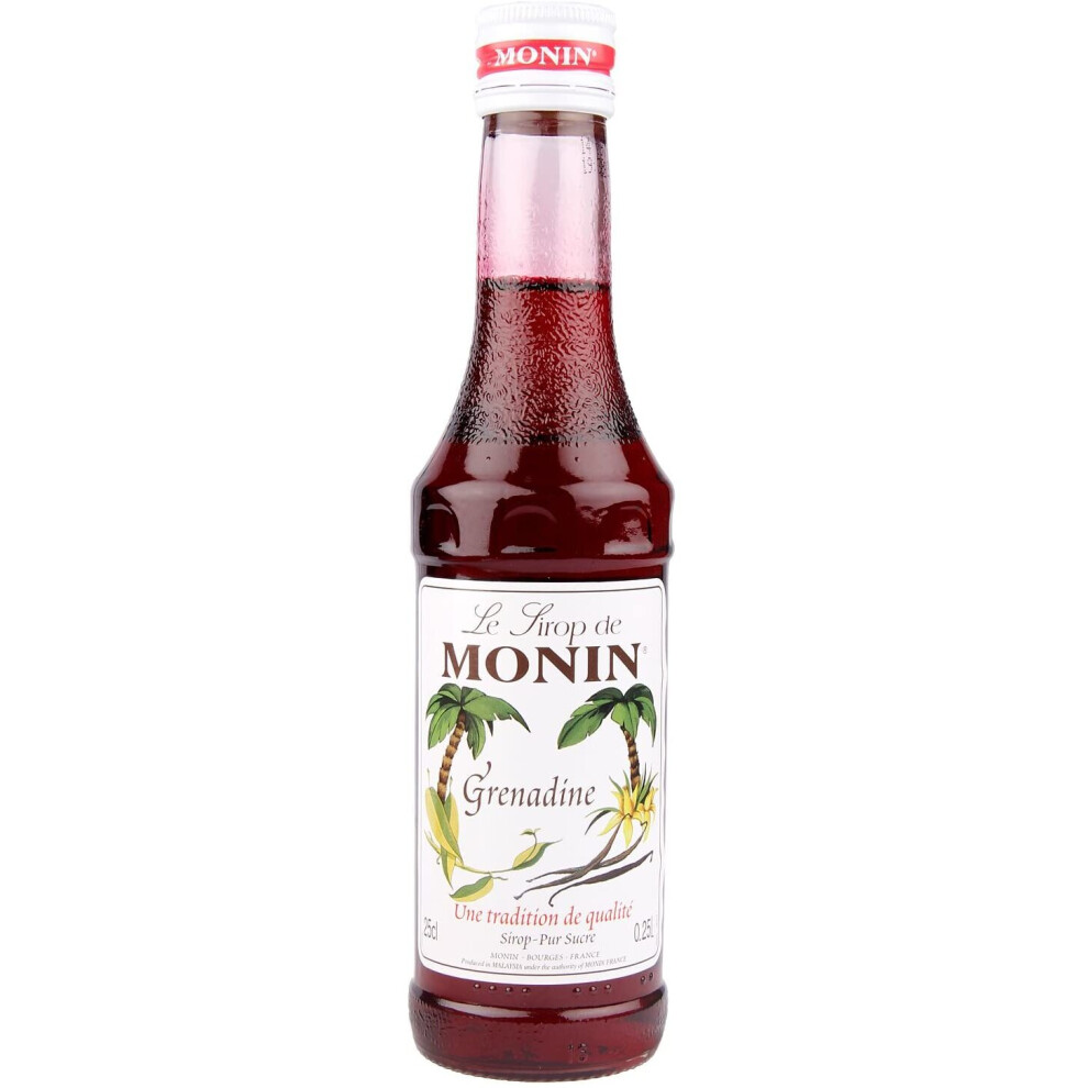 Monin Grenadine Sirup, 250 ml Bottle