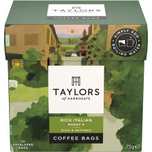Taylors Of Harrogate Rich Italian Coffee Bags, 75 g