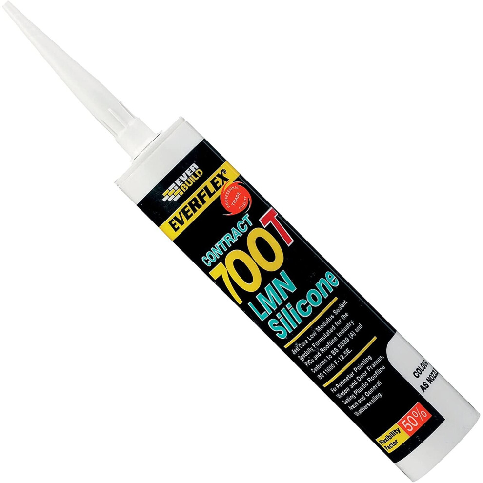 Everbuild 700TBR PVCU and Roofing Silicone Sealant 700T C3 - Brown