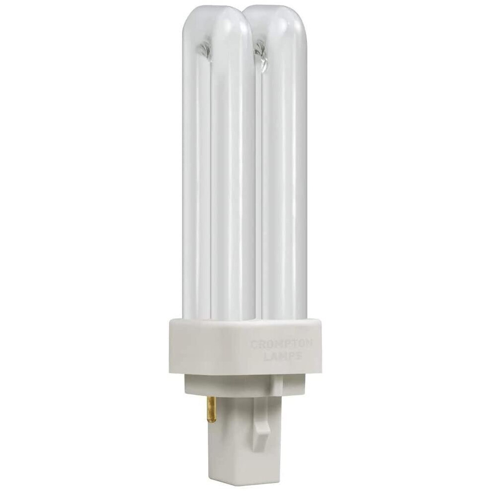 Crompton Compact Fluorescent 'D' type 2 Pin CLD10SW - 3500k, White