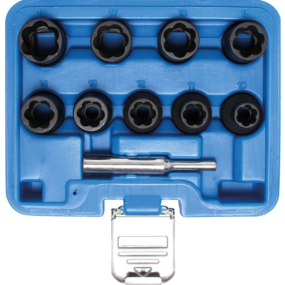 Bgs 5266 | Special Socket Set / Screw Extractors | 12.5 Mm (1/2") Drive | 10 - 19 Mm | 10 Pcs. 4026947052663