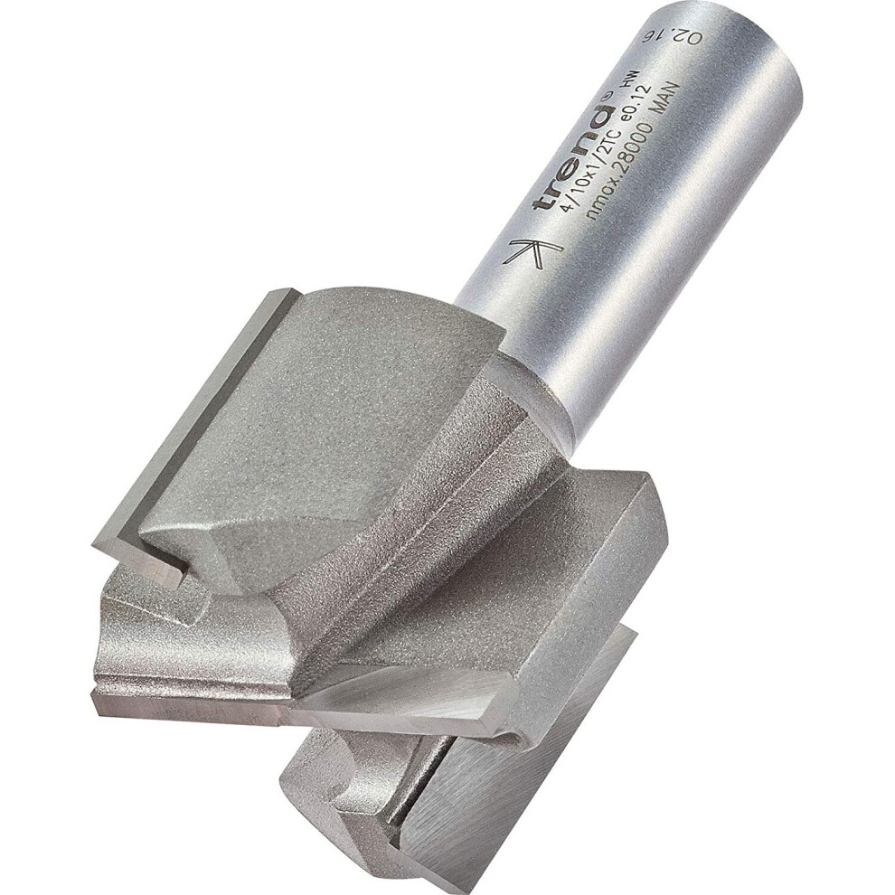 Trend 4/10X1/2Tc Two Flute Cutter 35Mm Diameter, Silver