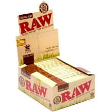 50 x Books of Raw Organic Natural Hemp King Size Slim Rolling Paper Cigarette Papers