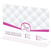Announce A4 Stand Up Sign Holder, Landscape
