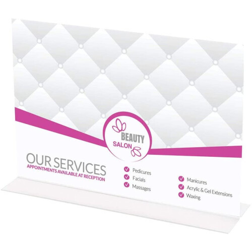 Announce A4 Stand Up Sign Holder, Landscape