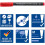 Staedtler STAEDTLER 317-2 Lumocolor Μόνιμοι Μέτριοι Μαρκαδόροι - Κόκκινοι, Συσκευασία 10 τεμ (317-2 VE) 5