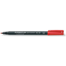 Staedtler 317-2 Lumocolor Universal permanenttitussi, keskikokoinen, punainen, 10 kpl pakkaus (317-2 VE)