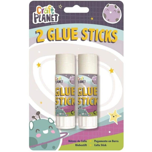 Craft Planet CPT 653001 Glue Sticks, White
