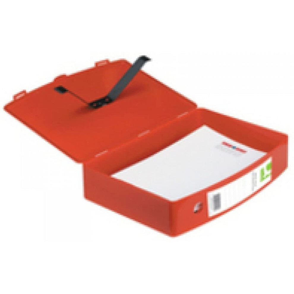 Q-Connect Red Q Connect Foolscap Polypropylene Box File