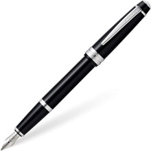 Cross Bailey Light Polished Black Resin Fountain Pen INCL. Premium Gift Box - Medium Nib