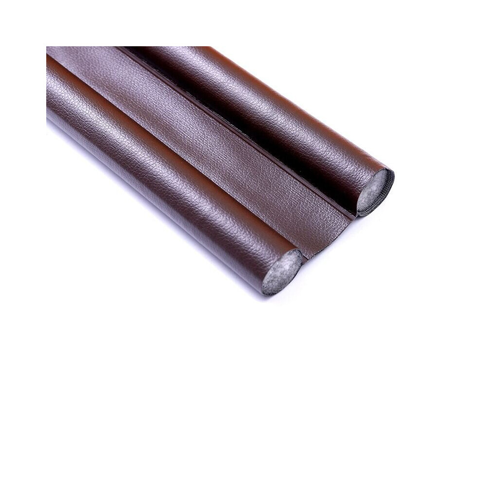 (Brown) Under Door Bottom Seal Windproof Strip Draught Excluder Stopper Guard Blocker