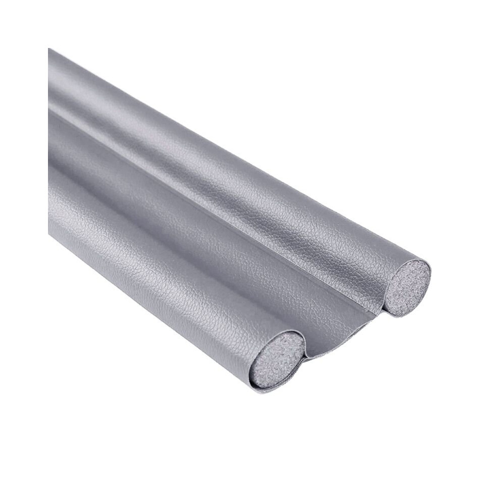 (Grey) Under Door Bottom Seal Windproof Strip Draught Excluder Stopper Guard Blocker 693197292893