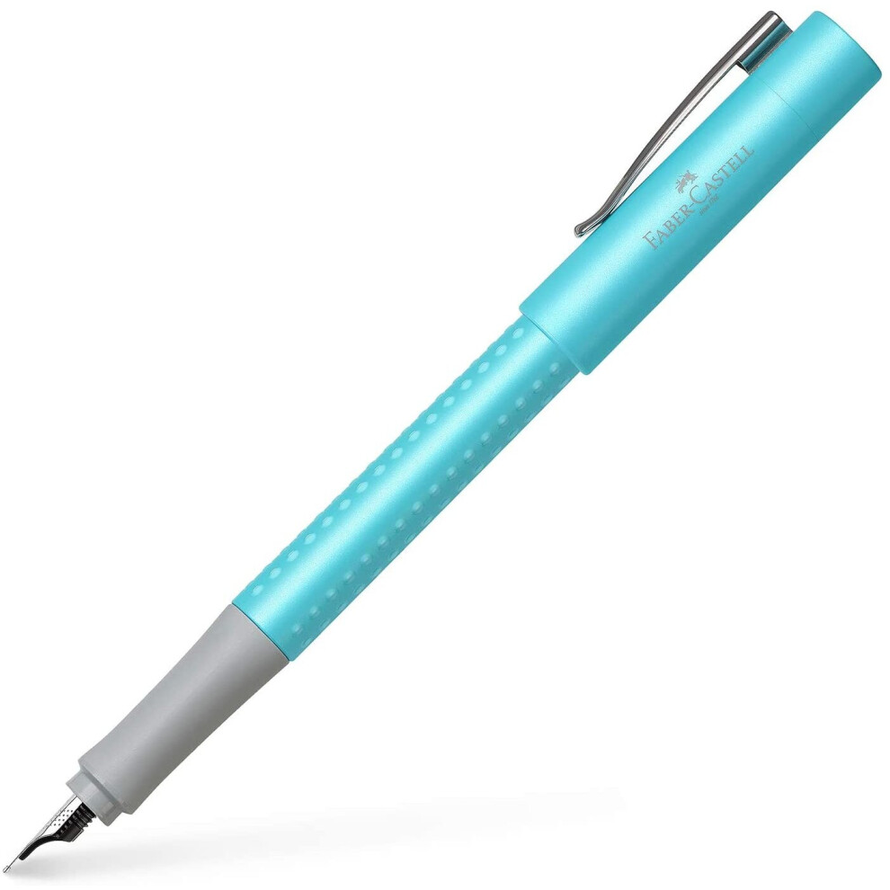 Faber-Castell Grip Pearl Edition M Fountain Pen - Turquoise