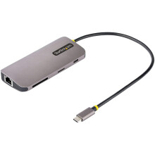 USB C Multiport Adapter 4K 60Hz HDMI Video, 3 Port 5Gbps USB-A 3.2 Hub, 100W USB Power Delivery, GbE, SD/MicroSD, 12"/30cm...