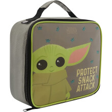 The Mandalorian Insulated Reusable Kids Lunch Bag in Green with Handle – Official Merchandise by Polar Gear – 600D Polyester...