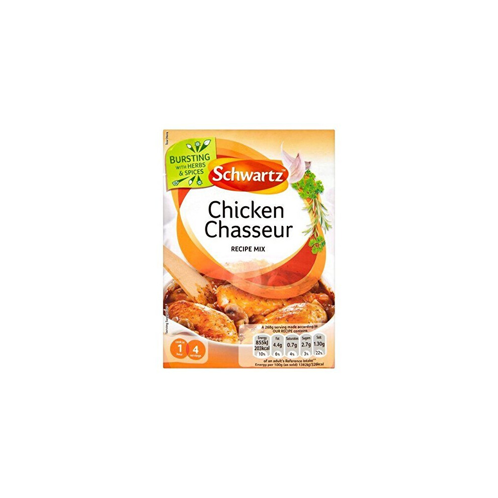 Schwartz Authentic Chicken Chasseur Mix 40g - Pack of 6